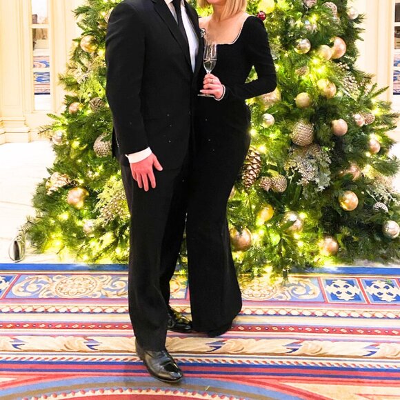 XS House of CB ROSA Black Crystal Embellished Maxi Dress - Picture 11 of 13